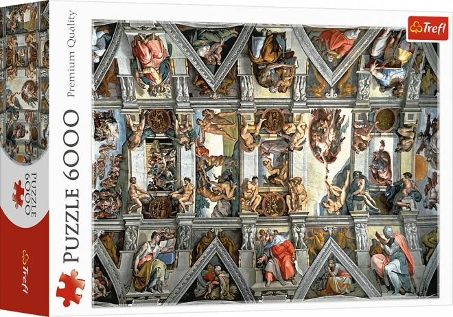 Puzzle 6000 pezzi Volta della Cappella Sistina Trefl