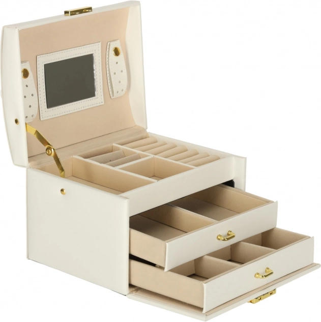 Portagioie bianco con cassetti