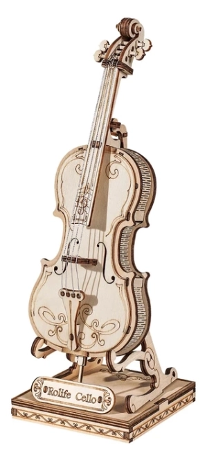 Puzzle 3D in legno Violoncello di RoboTime