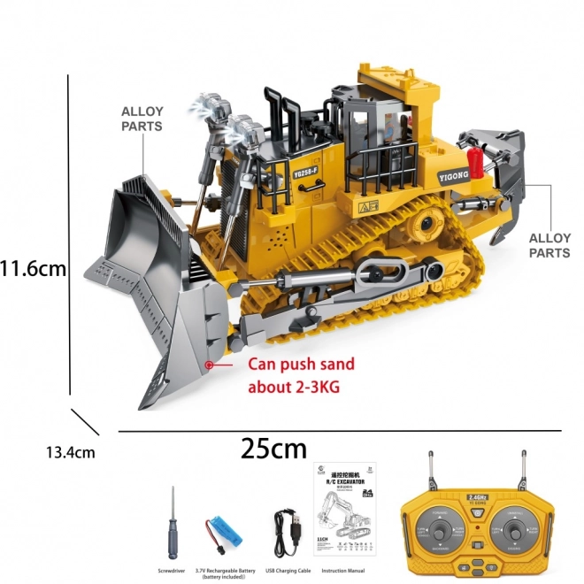 Bulldozer telecomandato in scala 1:24