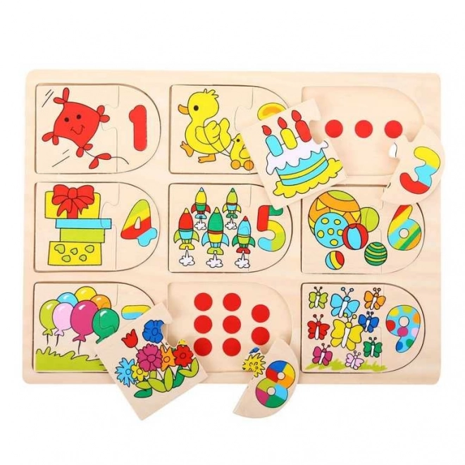 Puzzle contabili con immagini Bigjigs Toys