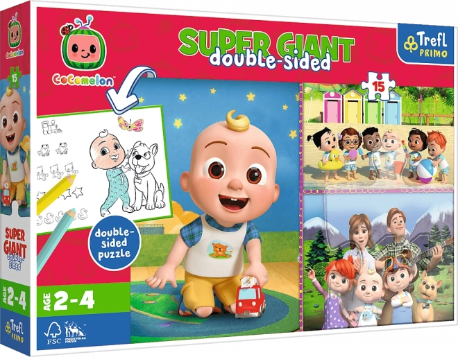 Puzzle Double-Face Cocomelon: Giornata Allegra con Amici