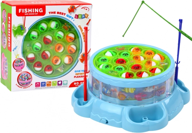 Gioco Canna da pesca Luci Suoni Blue
