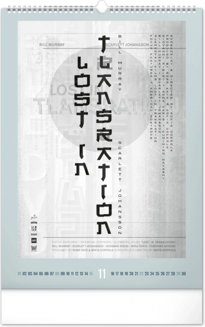 Calendario da parete Locandine di film alternativi 2026