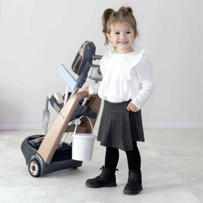 Carrello per piccola addetta alle pulizie con aspirapolvere Rowenta