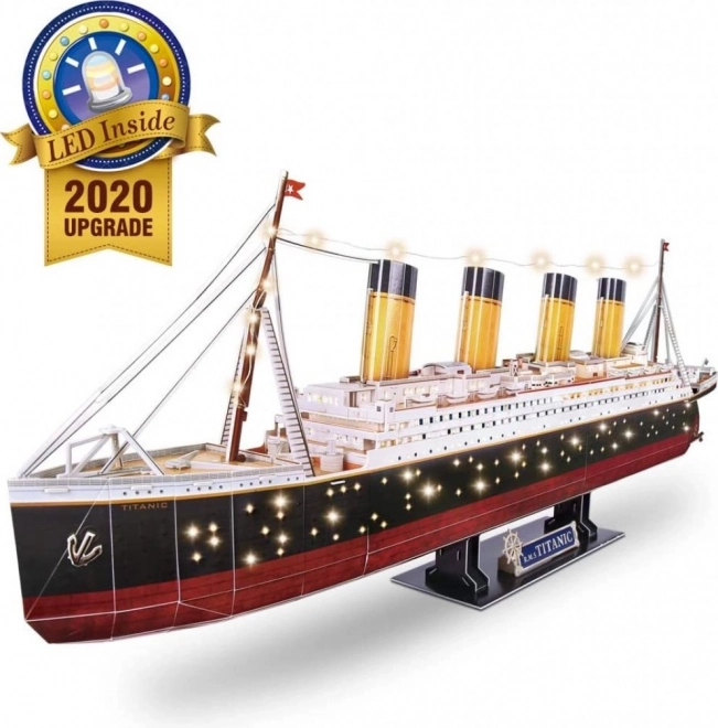 Puzzle 3D Titanic con LED