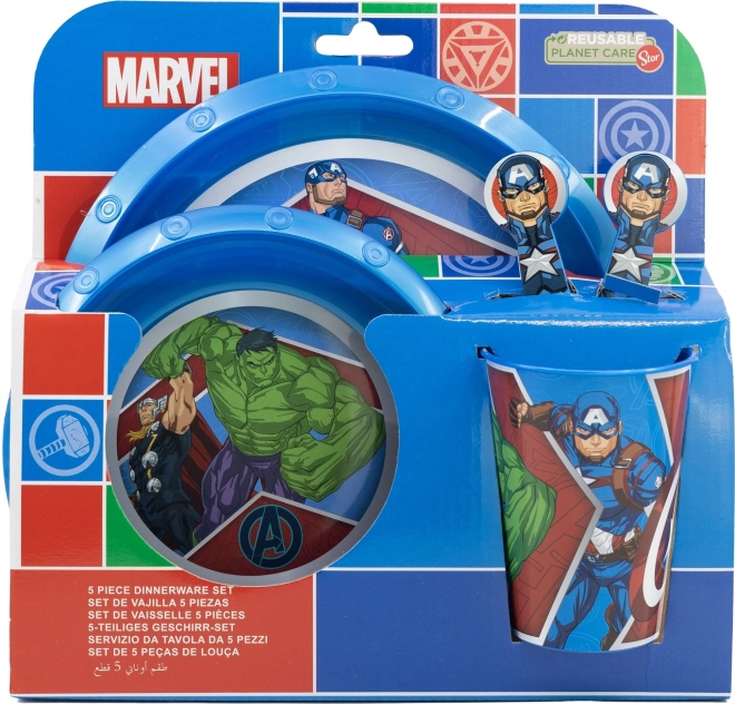 Set per bambini Avengers 5 pezzi