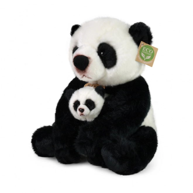 Panda di peluche con cucciolo ECO-FRIENDLY