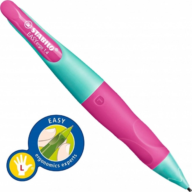 Tubo grafite ergonomico per mancini STABILO EASYergo 1,4 mm turchese-rosa