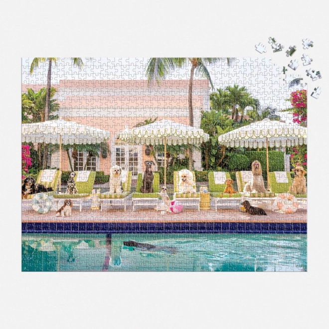 Puzzle Al Pool di Palm Beach 1000 pezzi