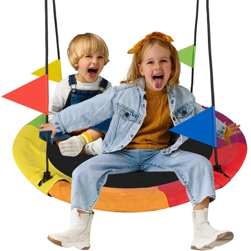 Altalena a sospensione per bambini 110 cm Nido di Cicogna