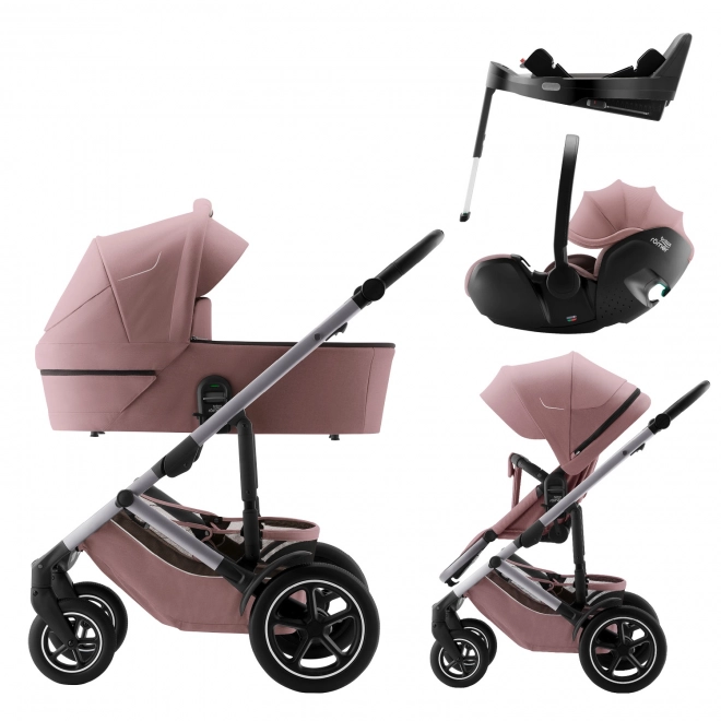 Set carrozzina Smile 5Z con navicella e seggiolino auto Baby-Safe PRO con base Vario, Dusty Rose