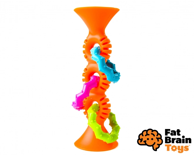 Fat Brain sonaglio arancione pipSquigz Loops 15 cm