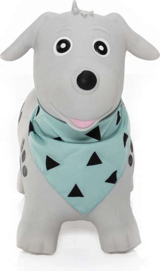 Cavalluccio gonfiabile cane Skippy – grigio