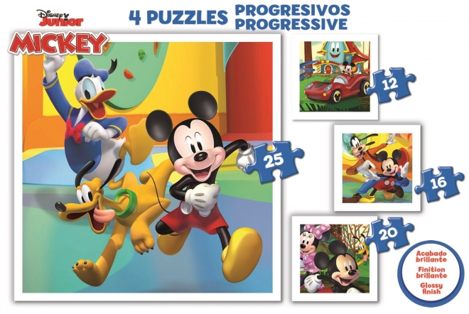 Puzzle EDUCA Mickey e amici - 4in1