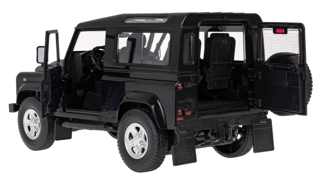 Land rover defender modello RASTAR 1:14 con telecomando giallo – nero