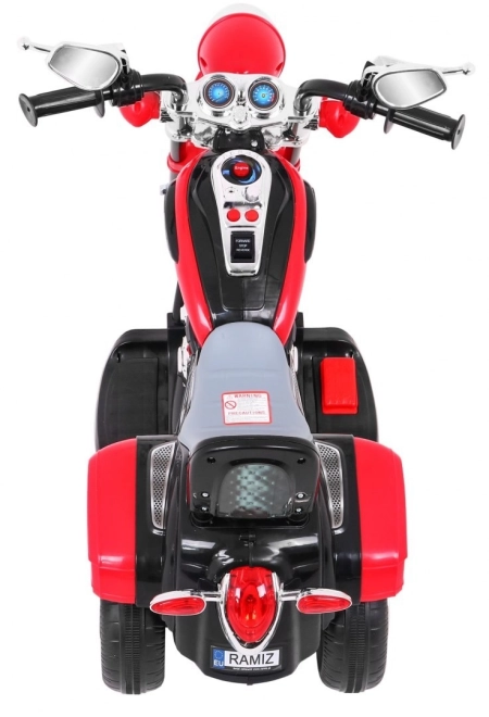 Motocicletta Chopper NightBike bianca – rosso