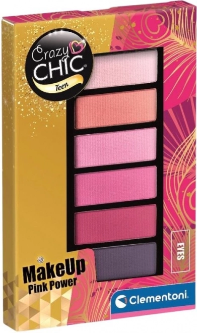 Clementoni Crazy Chic Teen: set trucco occhi Pink Power