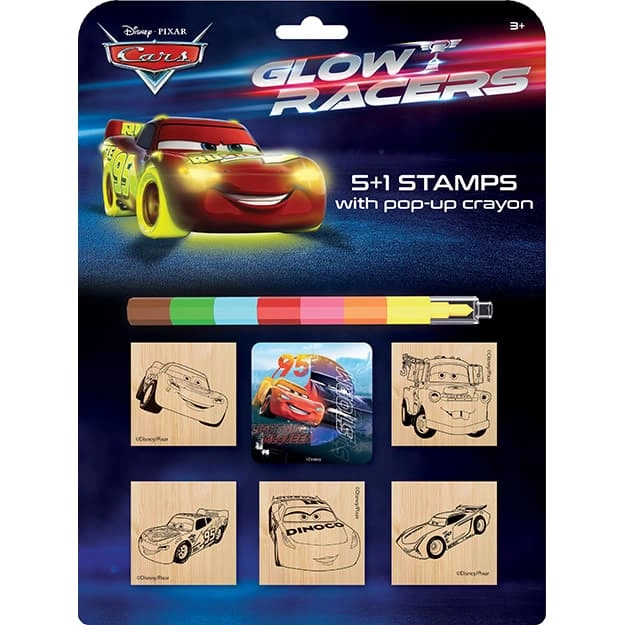 Set timbri 5+1 con pastello CARS - Auta