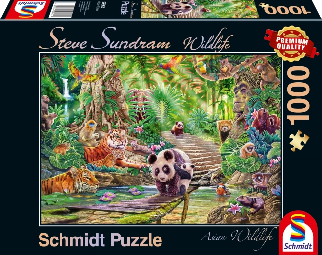 Puzzle Schmidt Animali Dell'Asia 1000 Pezzi