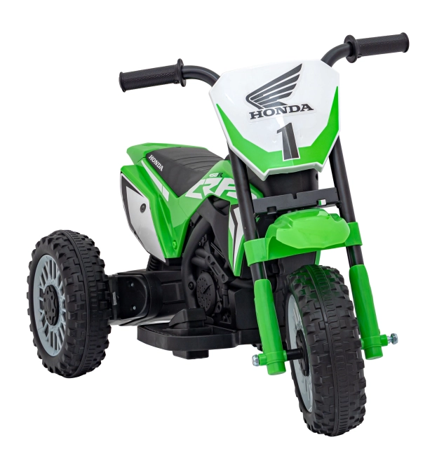 Moto elettrico per bambini Honda CRF 450R rosso con clacson e battistrada in gomma – verde