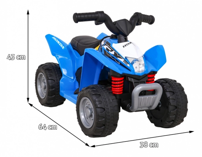 Quad elettrico per bambini Honda TRX 250X nero – blu