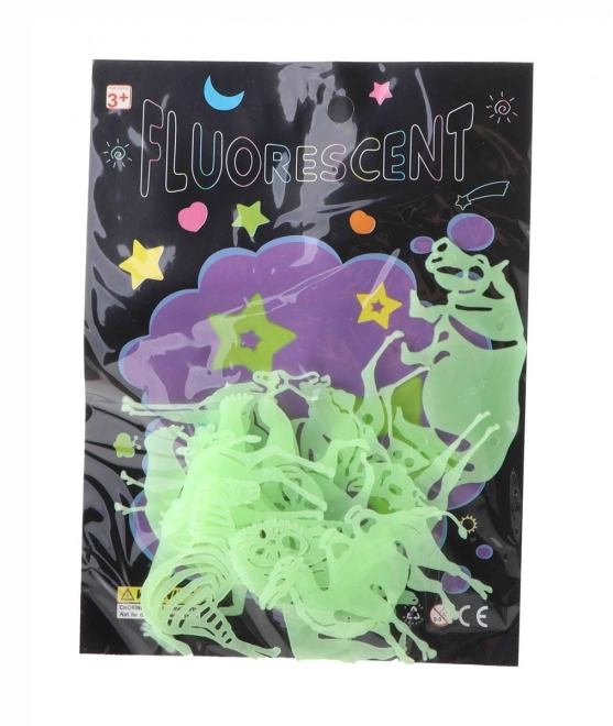 Decorazioni adesive brillanti al buio 12 pezzi