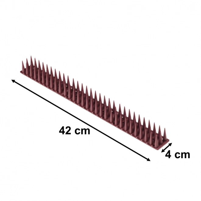 Punte dissuasori per piccioni marroni, 8 pezzi, 43 cm