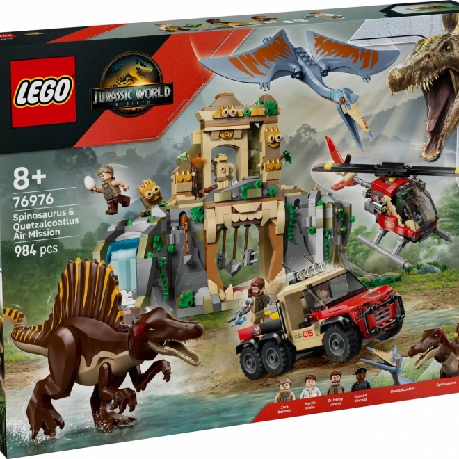 Jurassic World: Missione aerea con Quetzalcoatlo e Spinosauro