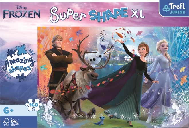 Puzzle Super Shape XL Frozen 2, 160 pezzi