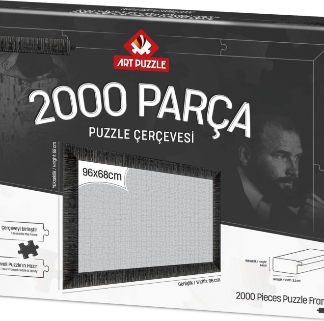 Cornice per puzzle 96x68 cm nero