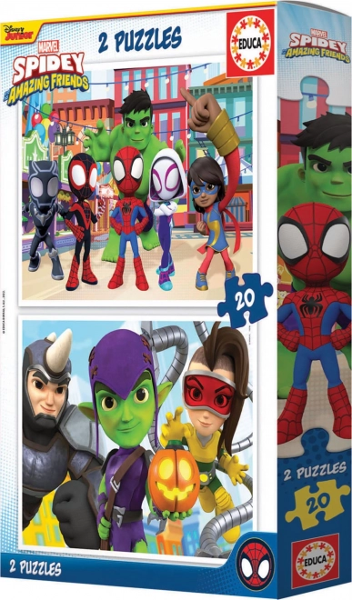 Puzzle Spidey e i suoi fantastici amici 2x20 pezzi