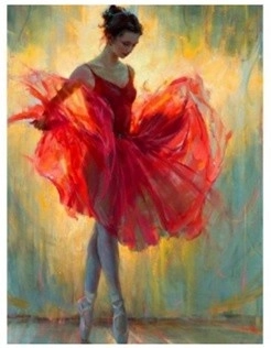 Mozzo di diamanti artista di balletto