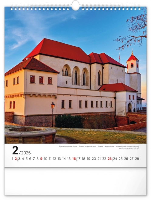 Calendario da parete Brno 2025