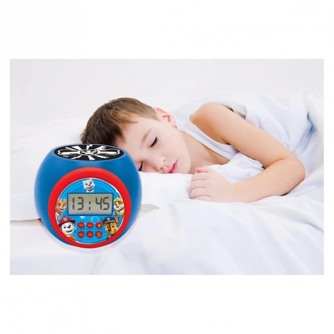 Sveglia proiettore digitale per bambini con tema Paw Patrol