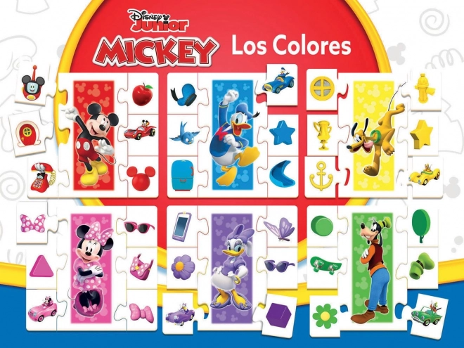 Puzzle educativo Mickey e amici: Impariamo i colori