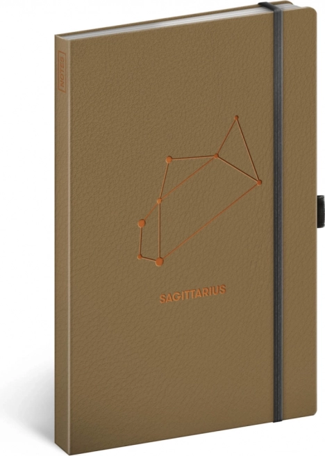 Copertina elegante con la costellazione del Sagittario