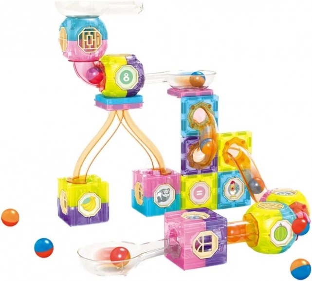 Pista Magnetica Woopie Costruzione di Biglie 89 pezzi