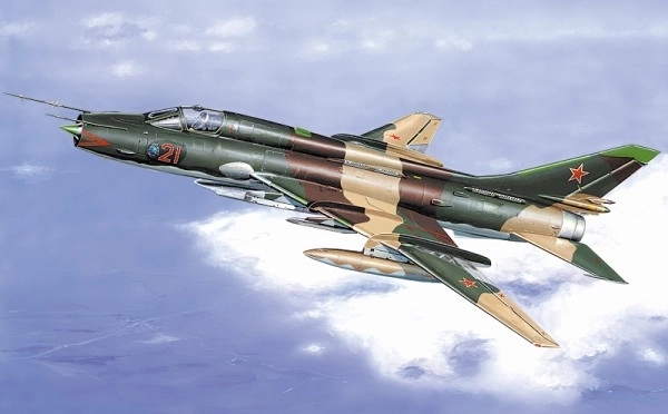 Modello in plastica dell'aereo Sukhoi SU-7 BKL