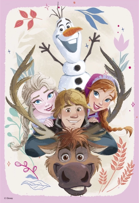 Puzzle DINO Frozen: Anna e Elsa 2x77 pezzi