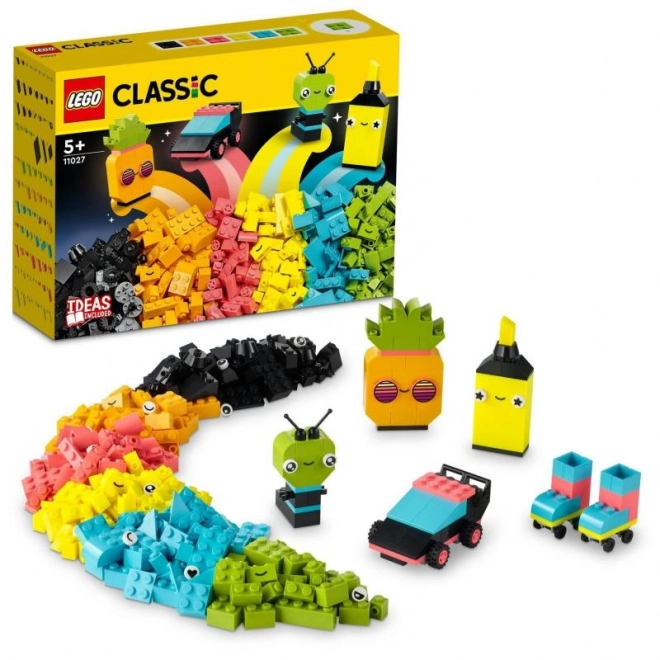 Lego Classic - Gioco creativo con colori neon