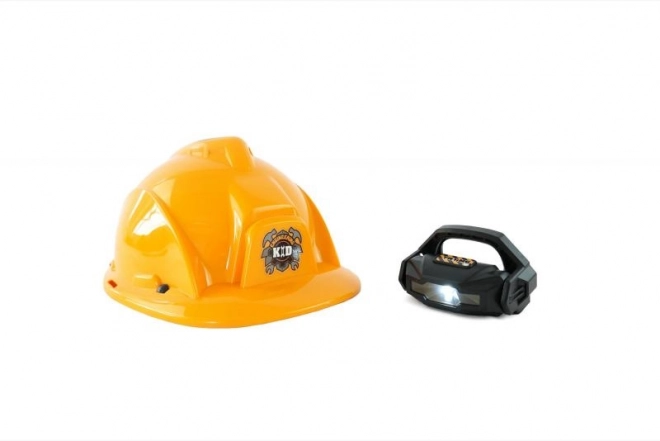 Casco da lavoro con torcia