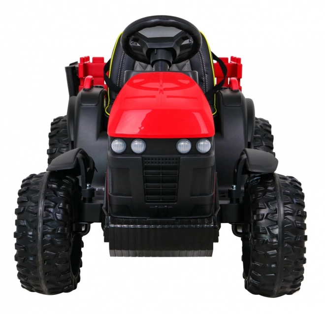 Trattore titanio con rimorchio Rosso