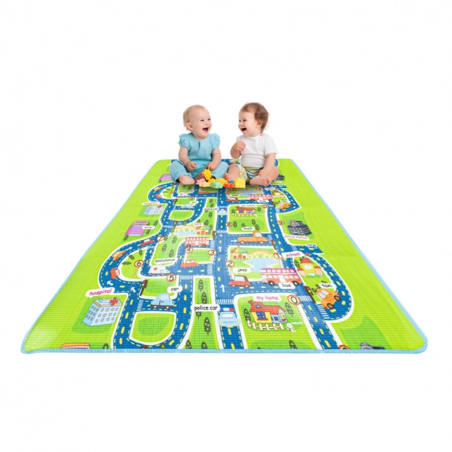 Tappeto gioco pieghevole strada 200x160 cm