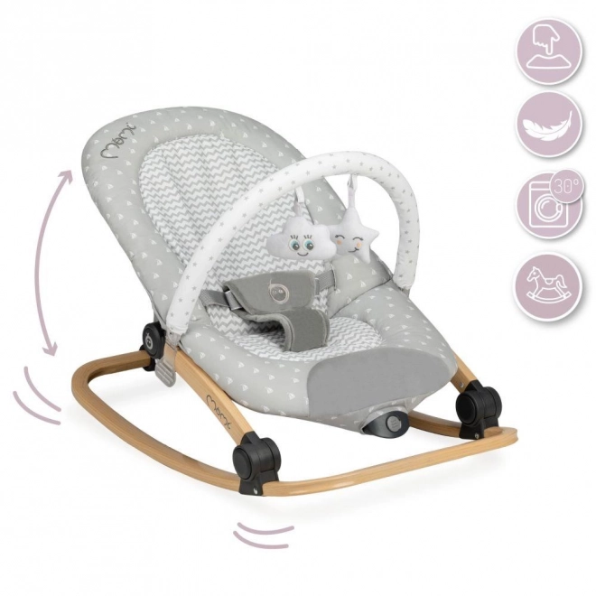 Sdraietta ergonomica MoMi con melodia e stelle