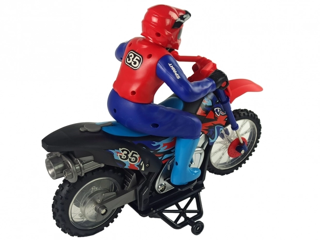 Moto cross rc con fumo e suono