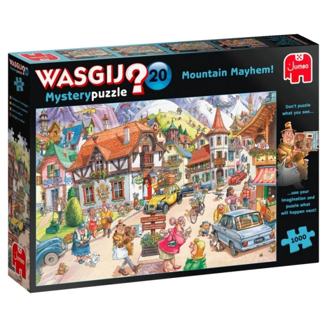 Puzzle JUMBO Wasgij Mystery 20: Follia in Montagna 1000 Pezzi