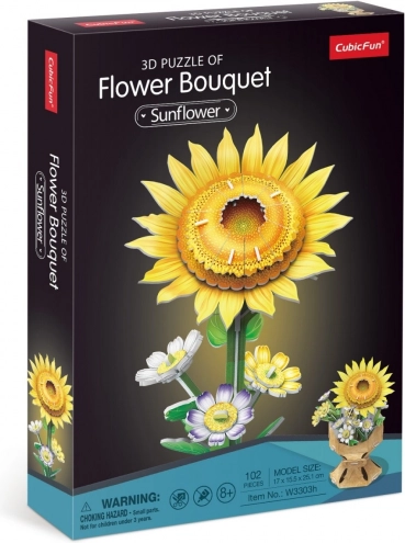 Puzzle 3D Bouquet di Girasoli