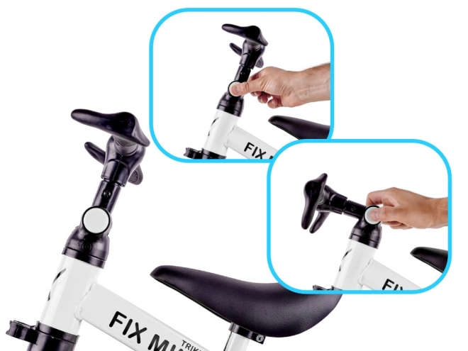 Bicicletta Triciclo Fix Mini 3 in 1 con Pedali Bianco