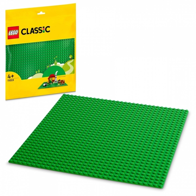 Base verde per costruzioni Lego Classic